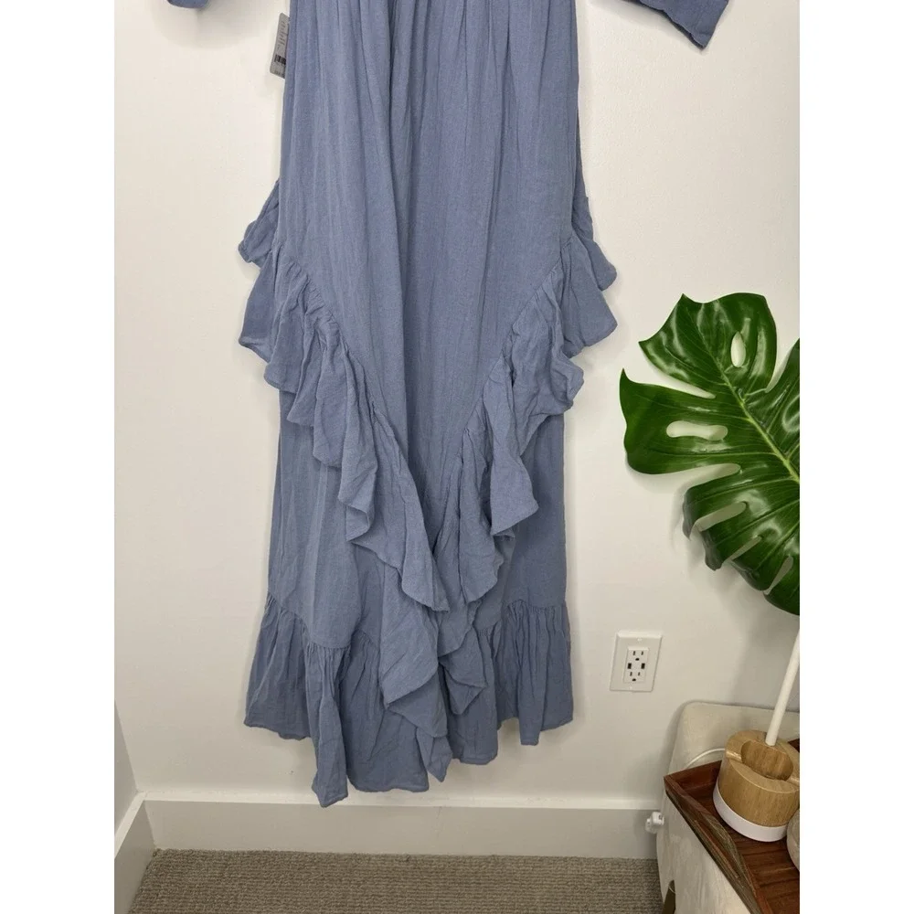 Free People Shore Chic Maxi Dress‎ Butterblue size S - Picture 11 of 11